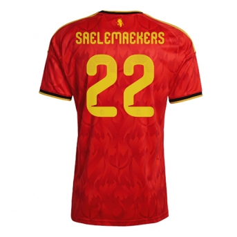 Billige Fotballdrakt Belgia Alexis Saelemaekers #22 Replika Hjemmedrakt VM 2026 Kortermet